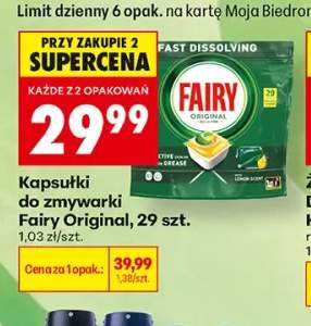 Kapsułki do zmywarki Fairy Original