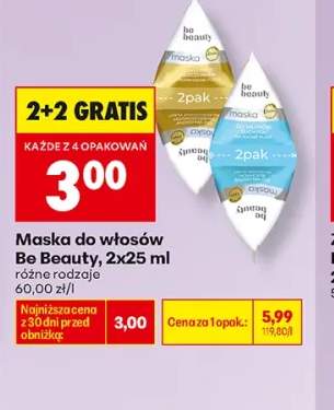 Maska do włosów Be Beauty 2-pak 25 ml