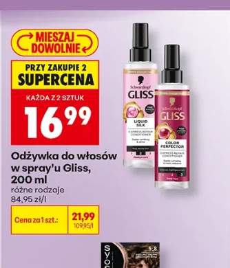 Odżywka do włosów w spray'u Gliss