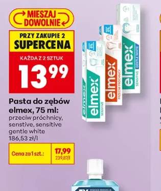 Pasta do zębów Elmex sensitive gentle white +2 warianty