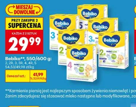 Mleko modyfikowane Bebiko 2R +6 wariantów