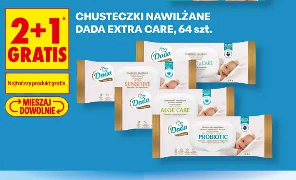 Chusteczki nawilżane Dada Extra Care Aloe +3 warianty