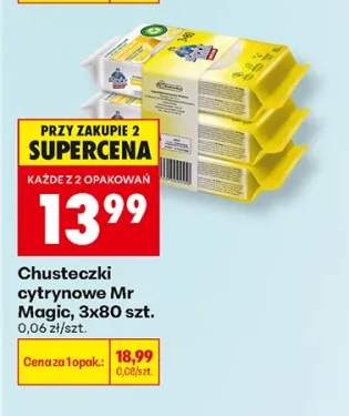 Chusteczki cytrynowe Mr Magic 3-pak