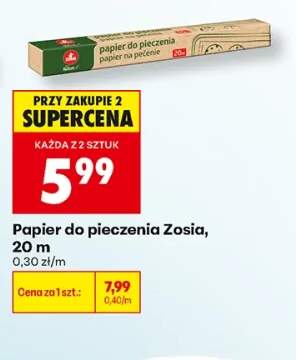 Papier do pieczenia Zosia 20 m