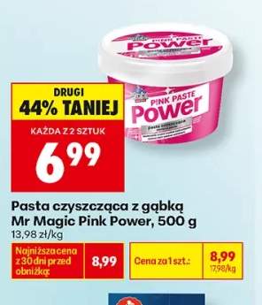 Pasta czyszcząca z gąbką Mr Magic Pink Power