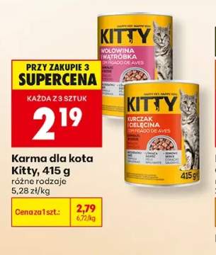Karma dla kota Kitty wołowina i wątróbka +1 wariant
