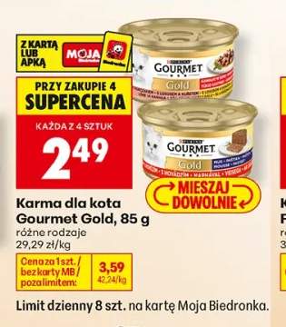 Karma dla kota Gourmet Gold mus z wołowiną +1 wariant