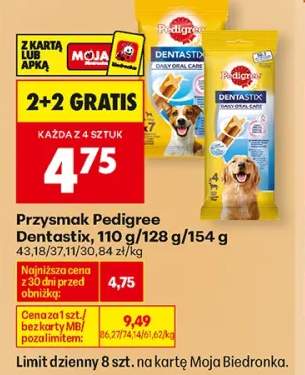 Przysmak Pedigree Dentastix 128 g +2 warianty