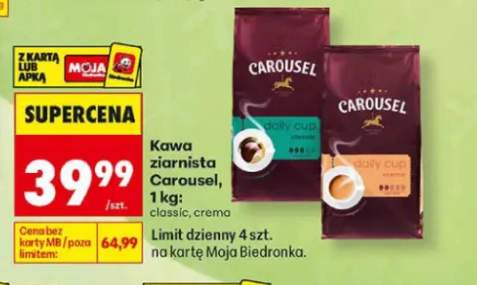Kawa ziarnista Carousel Daily Cup Classic