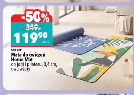Mata do ćwiczeń Home Mat do jogi i pilatesu 0,4 cm Spokey