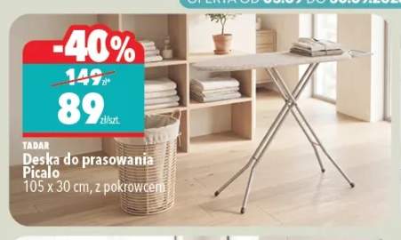 Deska do prasowania Picalo 105x30 cm z pokrowcem Tadar