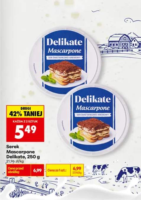 Serek mascarpone Delikate