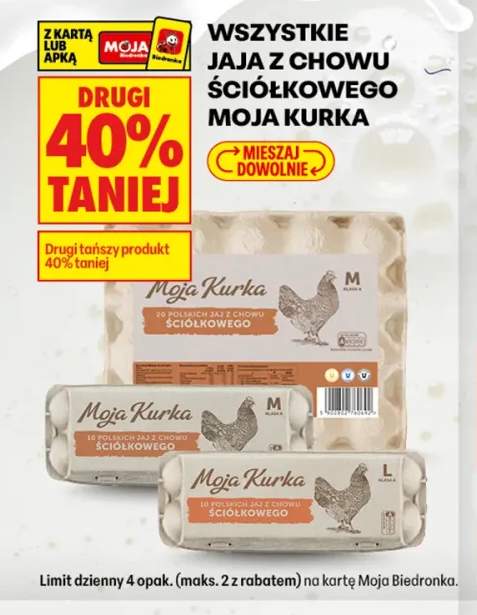 Jajka kurze z chowu ściółkowego 10 szt. Moja Kurka +2 warianty