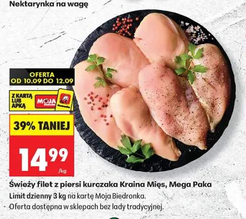 Świeży filet z piersi kurczaka Kraina Mięs Mega Paka