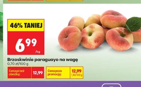 Brzoskwinie paraguayo na wagę