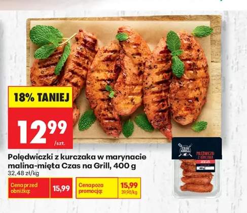 Polędwiczki z kurczaka w marynacie malina-mięta Czas na Grill