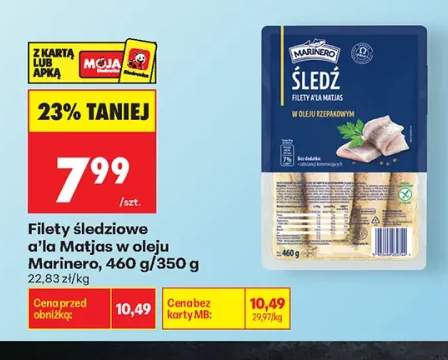 Filety śledziowe a'la Matjas w oleju Marinero