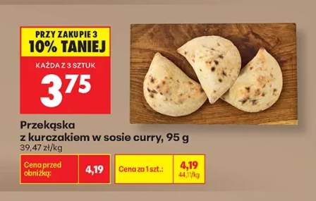 Przekąska z kurczakiem w sosie curry