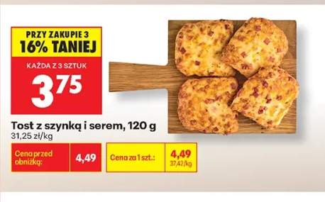 Tost z szynką i serem