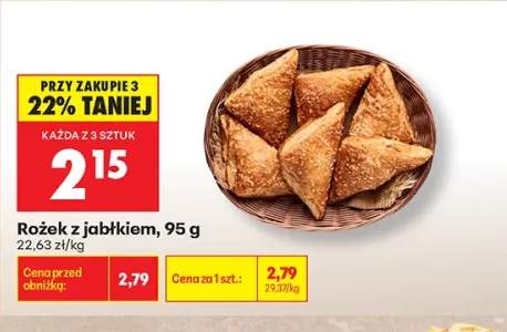 Rożek z jabłkiem
