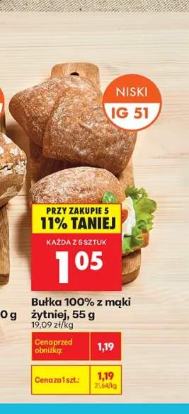 Bułka 100% z mąki żytniej