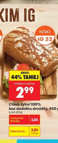 Chleb żytni 100% bez dodatku drożdży