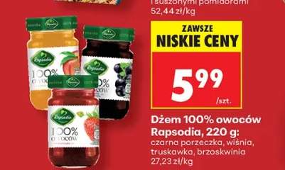 Dżem owoców czarna porzeczka Rapsodia 100% +3 warianty