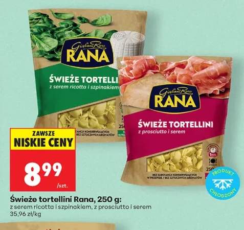 Świeże tortellini Rana z prosciutto i serem +1 wariant