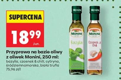 Przyprawa na bazie oliwy z oliwek Monini bazylia +4 warianty