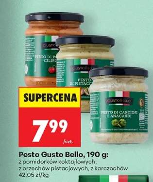 Pesto Gusto Bello z orzechów pistacjowych +2 warianty