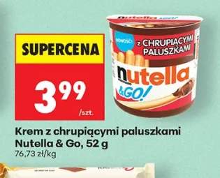 Krem z chrupiącymi paluszkami Nutella & Go