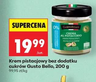 Krem pistacjowy bez dodatku cukrów Gusto Bello