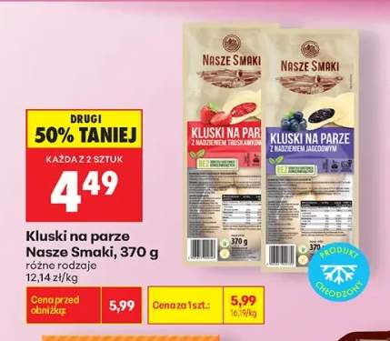 Kluski na parze z nadzieniem jagodowym Nasze Smaki +1 wariant