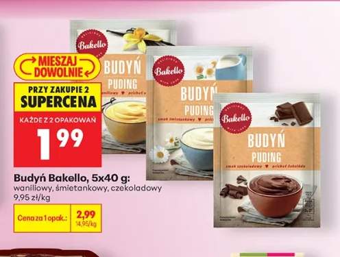 Budyń waniliowy Bakello 5-pak +2 warianty