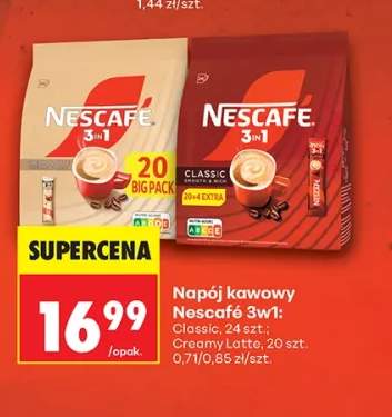 Kawa rozpuszczalna Napój kawowy Nescafé 3w1 Classic +1 wariant