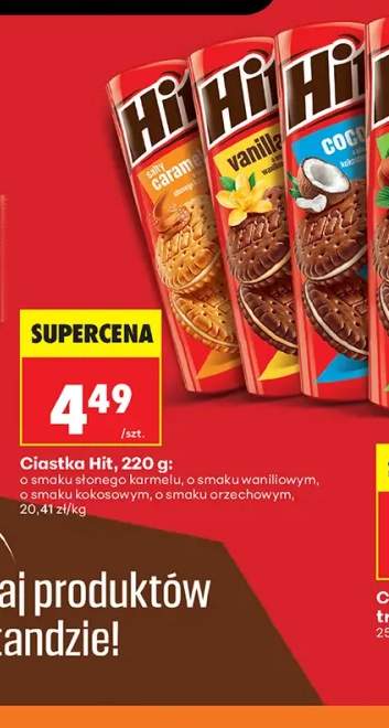 Ciastka Hit o smaku słonego karmelu +3 warianty