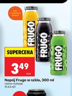 Napój Frugo w szkle
