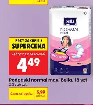 Podpaski normal maxi Bella