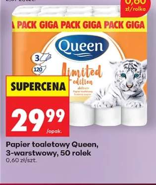 Papier toaletowy 3-warstwowy 50-pak Queen