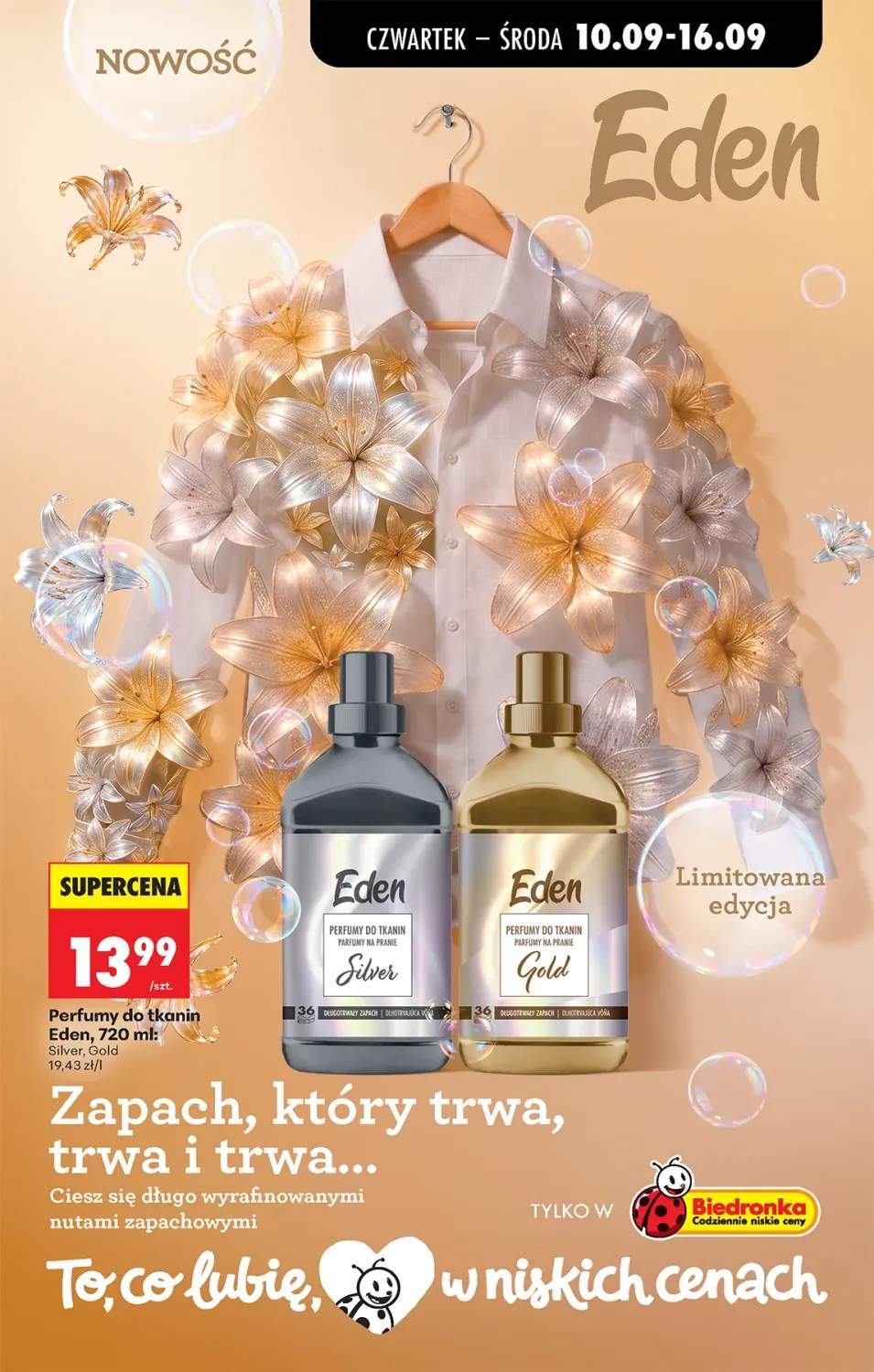 Perfumy do tkanin Eden Silver +1 wariant