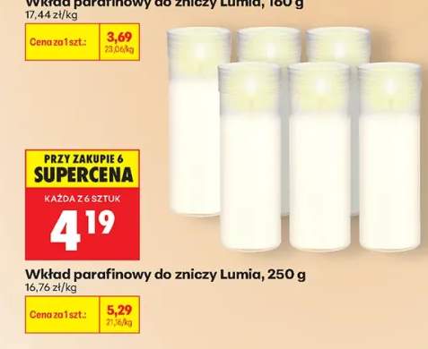 Wkład parafinowy do zniczy Lumia