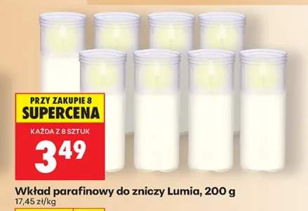 Wkład parafinowy do zniczy Lumia