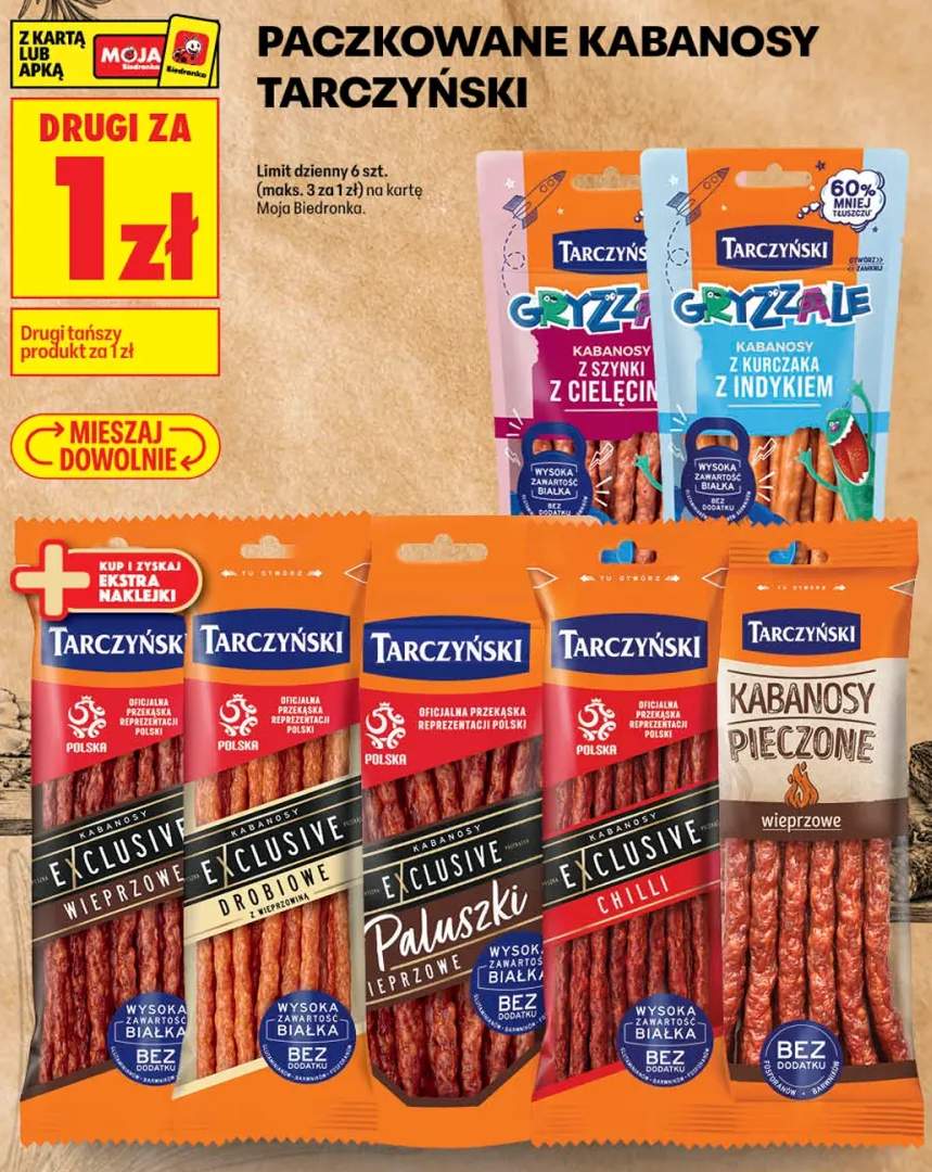 Kabanosy Exclusive chilli Tarczyński +6 wariantów