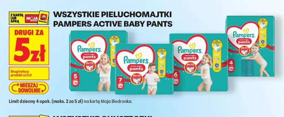Pieluchomajtki Pampers Active Baby Pants