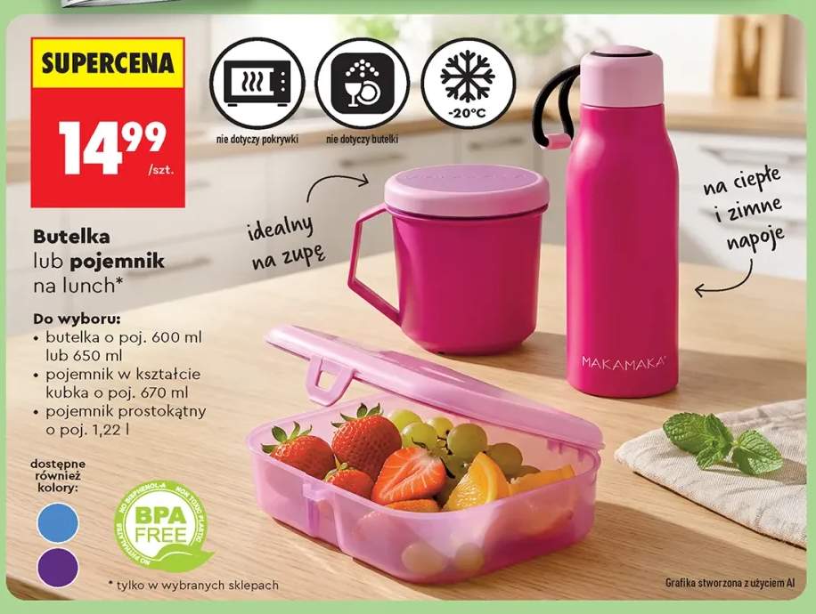 Pojemnik w kształcie kubka o poj. 670 ml Makamaka +3 warianty
