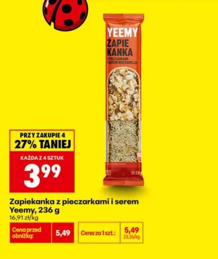 Zapiekanka z pieczarkami i serem Yeemy