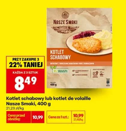 Kotlet schabowy Nasze Smaki +1 wariant