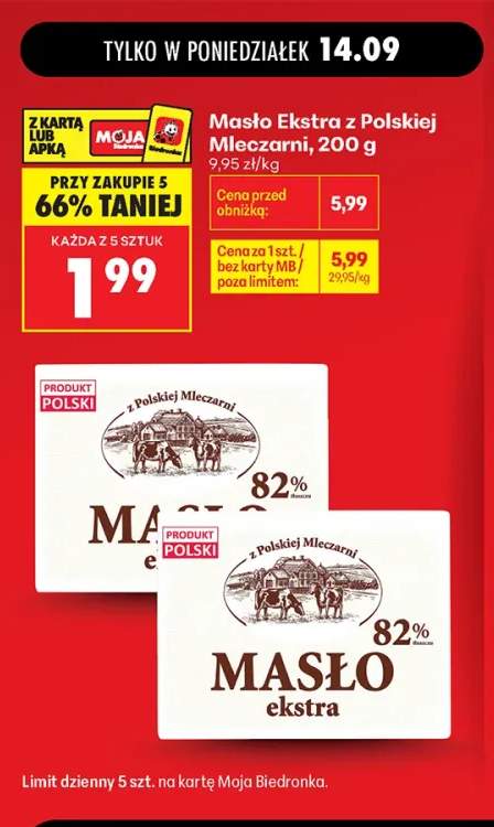 Masło ekstra z Polskiej Mleczarni