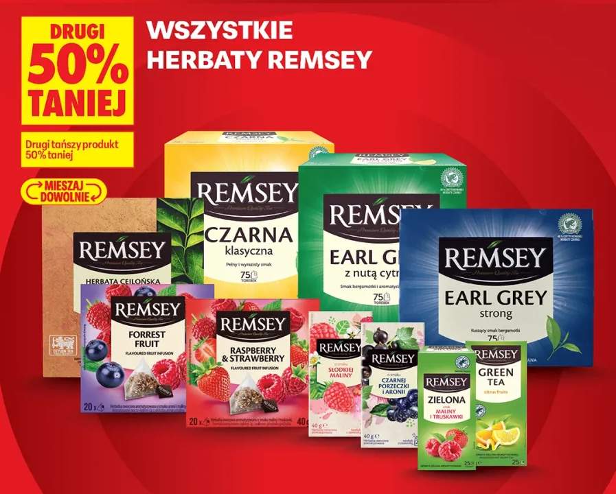 Herbata cejlońska Remsey +10 wariantów