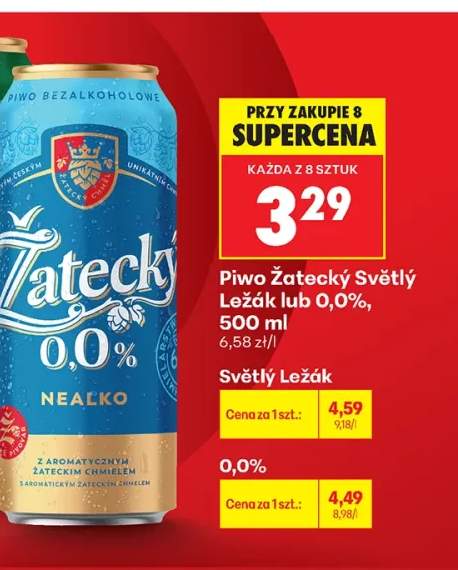 Piwo Žatecký Světlý Ležák +1 wariant